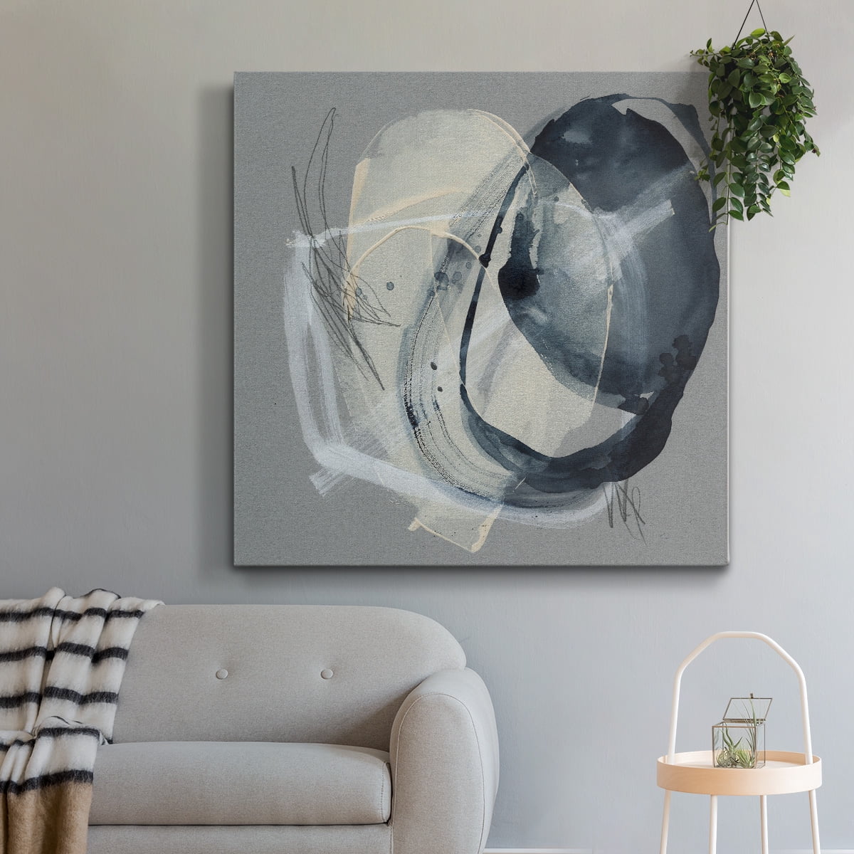 Wexford Home Tandem Loops II-Premium Gallery Wrapped Canvas, 10" x 10" - Ready to Hang