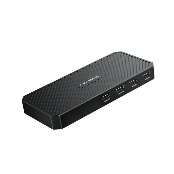 ACASIS Thunderbolt 4CH HDMI Capture Card + Docking Station HDMI 1.4*4 , Host Interface Thunderbolt 3 USB3.1*1 External Video Capture Card AC-TV004