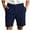 Navy #04, variant on TQWQT Mens Linen Shorts Dressy Casual Elastic Waist Breathable Beach Shorts Trendy Summer Work Shorts with Pockets Fluorescent Green 3XL