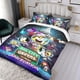 thumbnail image 3 of Grandes Verdes de la Ciudad Conjunto de sábanas temático, trío de piezas, cómodo y amigable con la piel, diseño único, regalo de decoración para el hogar para familiares, amigos y fans,173cm *218cm, 3 of 6