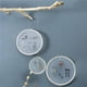 thumbnail image 4 of Organizador De Joyas Disco Perla Bambú Bordado Estiramiento Adorno Para Colgar En La Pared Marco De Exhibición Decoración Para Colgar En La Pared Para Collar Pulsera Pendientes Anillo Noticed HA022875-00, 4 of 7