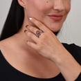 thumbnail image 2 of Sterling Silver Red Jasper Concha Flower Ring, Sizes 5 to 10, 2 of 9