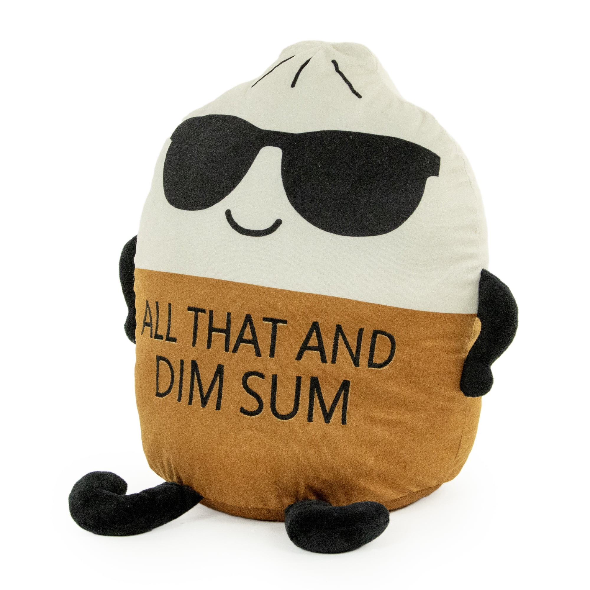 Jumbo Dim Sum Plush Character, Funny Soft Collectible Stuffed Plush Toy, 12M+