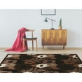 thumbnail image 5 of Linon Juncture Cylinders Power Loomed Chenille Polyester 5'x8' Rug in Brown, 5 of 5