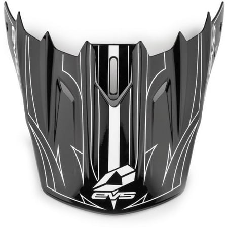 Evs T5 Pinner Helmet Replacement Visor Matte Blackwhite Black White 
