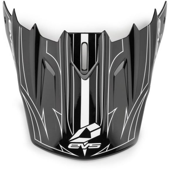 EVS T5 Pinner Helmet Replacement Visor, Matte Black/White Black | White Piner