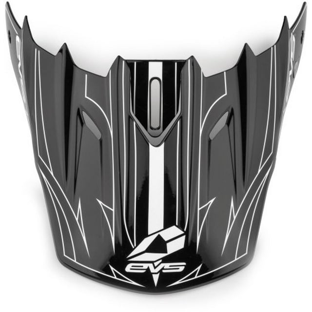 EVS T5 Pinner Helmet Replacement Visor, Matte Black/White Black | White Piner