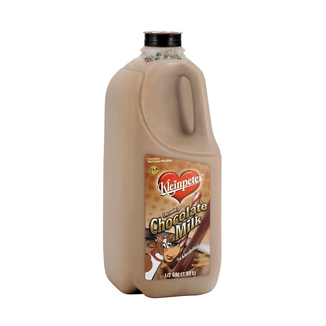 Kleinpeter Chocolate Milk Half Gallon Walmart Com Walmart Com