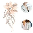 thumbnail image 5 of jinliangrun Women Fashion Alloy Flower Elegant Rhinestones Pin Brooch Clothes Decoration Jewelry Accessory, 5 of 9