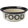 PetRageous Pooch Basics 6 inch 2 Cup Capacity Dog Food Bowl, Natural