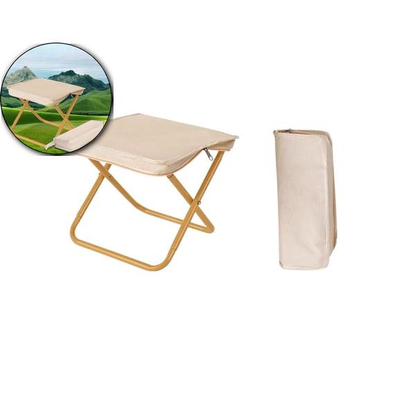 Outdoor Folding Stool Lightweight Foldable Chairs for Outside Waterproof Camping Stool Portable Seating Durable Comfortable Breathable Easy to Carry Perfect for Queuing Hiking and Picnics