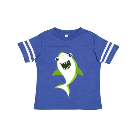 

Inktastic Cute Shark Little Shark Green Shark Sea Animal Gift Toddler Boy or Toddler Girl T-Shirt
