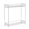 thumbnail image 1 of Yeacher 2-Tier Spice Rack Standing Rack Kitchen Bathroom Countertop Storage Organizer Bottle Shelf Holder Chrome, 1 of 7