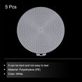 thumbnail image 3 of Uxcell 5Pcs 6" Plastic Mesh Canvas Sheet 13 Count Round Needlepoint Blank Canvas for Embroidery Knit Crochet Acrylic Yarn Crafting White, 3 of 5