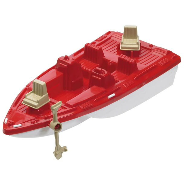 American Plastic Toys Deluxe Titling Motor Boat Red