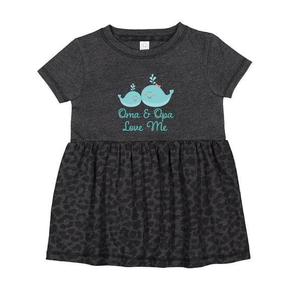 Inktastic Oma and Opa Love Me Girls Baby Dress