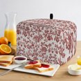 thumbnail image 1 of Toaster Cover 4 Slice, Farmhouse Red Dustproof Bakeware Oven Protector with Top Hook, Vintage Flower Leaf Botanical Plant Waterproof Small Kitchen Appliance Toasters Dust Cover, 12"x11"x8", 1 of 5