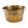 thumbnail image 3 of Lipstore Ice Bucket Holder Lightweight Galvanized Tub for Cocktails Beer Cooling bronze, 3 of 8