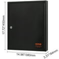 thumbnail image 6 of VEVOR 100-Key Cabinet Key Storage Safe Lock Box with Adjustable Racks & Colorful Key Tags Wall Mounted Key Storage Cabinet Black Key Box Organizer for Office, Hotel, Bank, 6 of 7