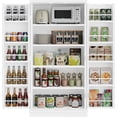 thumbnail image 6 of 47in Kitchen Pantry Cabinet, Wood Kitchen Storage Pantry Cabinets Freestanding Pantries Cabinets with Doors & Adjustable Shelves, White, 6 of 7