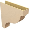 thumbnail image 5 of 9"W x 36"D x 36"H Thin Garner Rough Cedar Woodgrain TimberThane Corbel, Primed Tan, 5 of 6