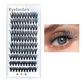 thumbnail image 1 of DOPI Eyelashes Colored Eyelash Clusters Curly Eyelashes Pink Blue Colors Eyelashes Natural Wispy Mixed Length Eyelash Pack Soft False Eyelashes, 1 of 5