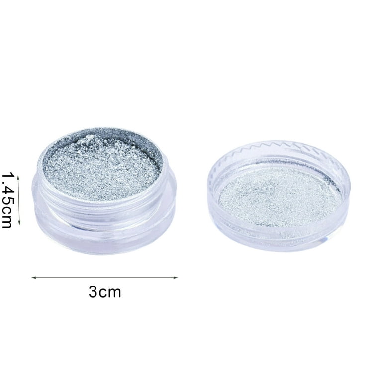 Farfi 1 Bottle Metal Powder Easy to Use Skin-friendly 4 Color Creative  Pigments Mica Powder for Handicraft (Silver,L) 