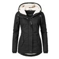 thumbnail image 1 of Waterproof Warm Hooded Winter Coat Thickend Fleece Lined Cotton Coat For Women_c*, 1 of 5