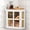 White, variant on Bamboo Corner Bread Box for Kitchen Countertop, 2 Tier Bread Storage for Homemade Bread with Acrylic Door, Large Kitchen Counter Storage Bread Bin