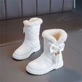 thumbnail image 6 of LvhaoGJOB Girls' Faux Fur Lined Snow Boots with Non-Slip Sole and Warm & Cozy, 6 of 7