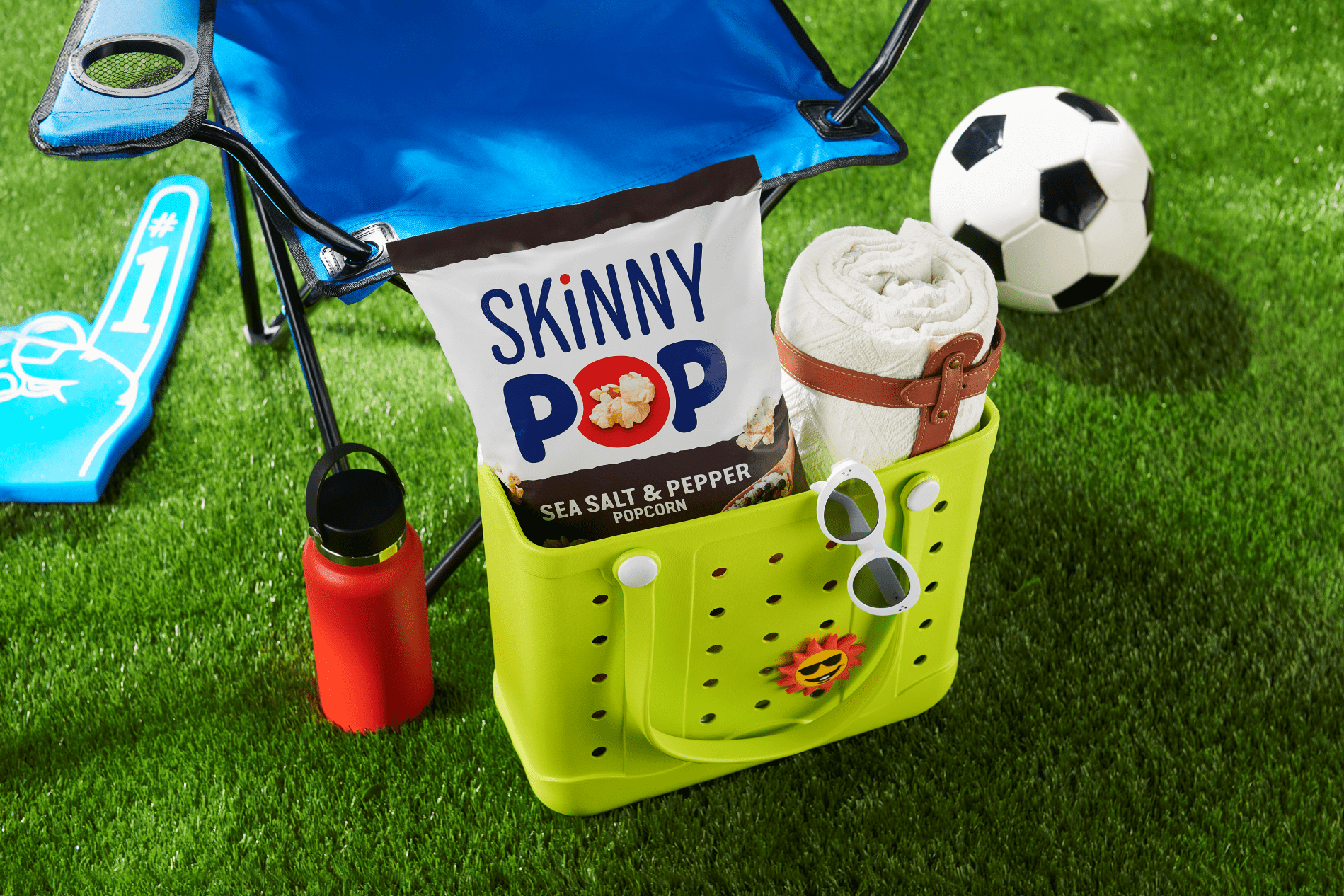(3 pack) SkinnyPop Gluten-Free Sea Salt & Black Pepper Popcorn Snack, 4.4 oz
