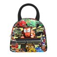 thumbnail image 2 of Bolsa de almuerzo portátil con aislamiento de Cars Lightning Mcqueen, bolsa de mano térmica con bolsillo frontal para hombres, mujeres y adolescentes, 2 of 7