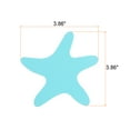 thumbnail image 2 of Uxcell 12 Packs Non Slip Stickers 3.86" Bath Shower Floor Starfish Style Decals Blue, 2 of 6