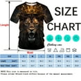 thumbnail image 7 of Rebaike Men's Lion Graphic T-Shirt King of the Jungle Design for Leo Zodiac & Animal Lovers, 7 of 7