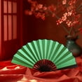 thumbnail image 4 of Under $1 Folding Fan, Traditional Red Bone Folding Fan for Diy Art & Calligraphy, Premium Fabric Hand Painted Blank Fan, Dance Prop, Handheld Fan, Multi-Color, by Goohae, 4 of 5