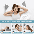thumbnail image 3 of Cervical Pillow for Neck Pain Relief, Odorless Memory Foam Pillows with Cooling Case, Adjustable Orthopedic Bed Pillow for Sleeping, Support for Side Back Sleepersck Stomach Sleeping, 3 of 9