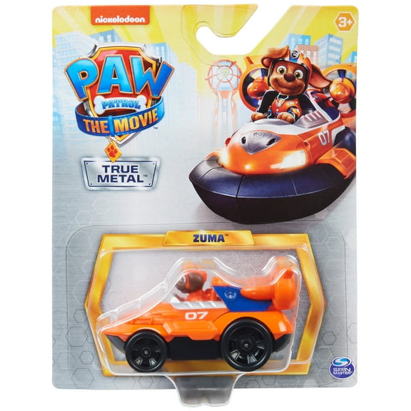 PAW Patrol, True Metal Zuma Collectible Die-Cast Vehicle, Movie Series 1:55 Scale, Kids Toys for Ages 3 and up