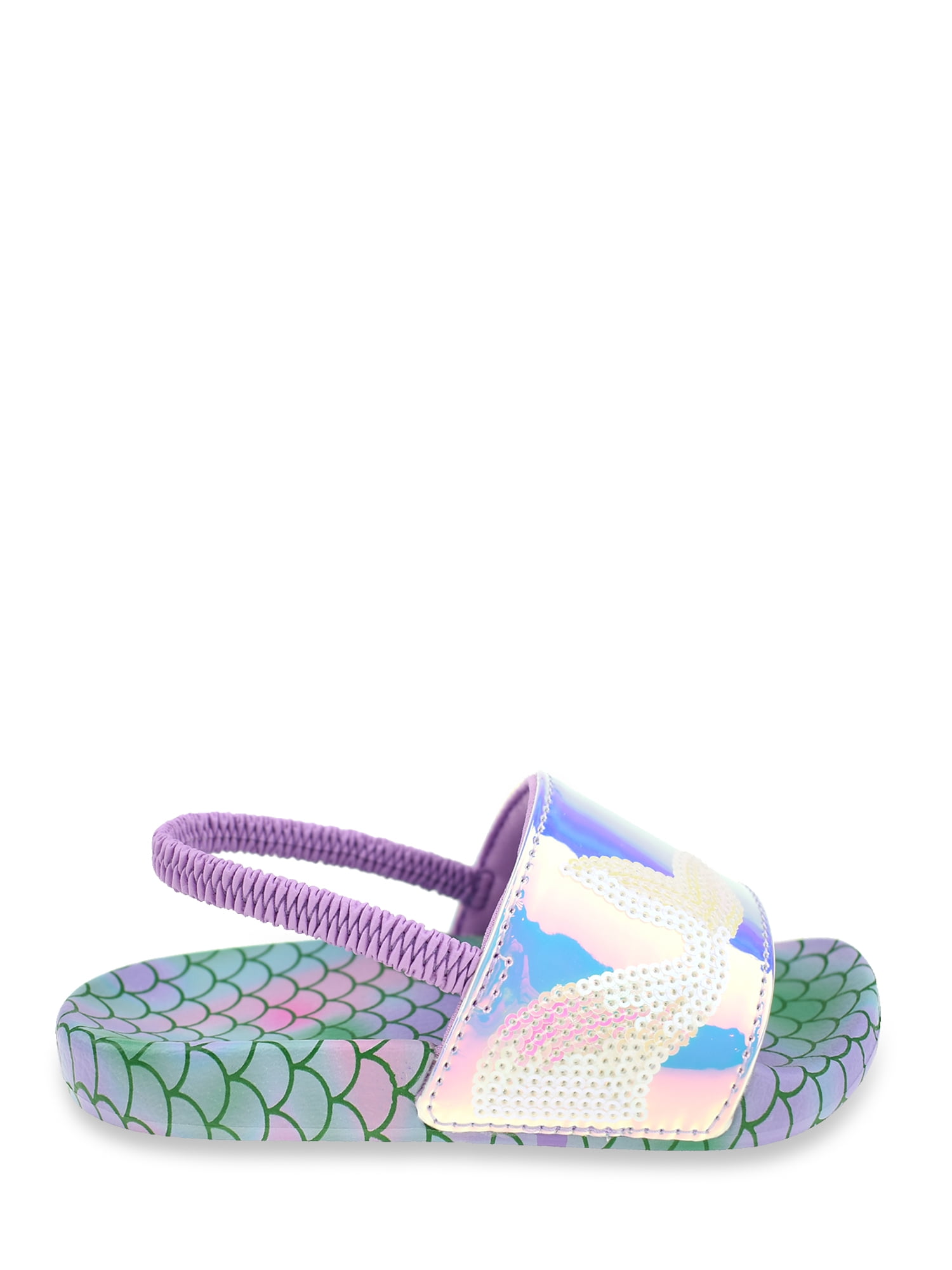 Wonder Nation Little and Big Girls Pool Slide Sandals