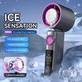 thumbnail image 5 of Homemoh Portable Handheld Turbo Fan with 3-Second Ice Cooling 199 Speeds 13000RPM Turbo Wind 4000mAh Rechargeable Mini Fan LED Display, Low Noise 29dB for Travel/Outdoor/Office, 5 of 9