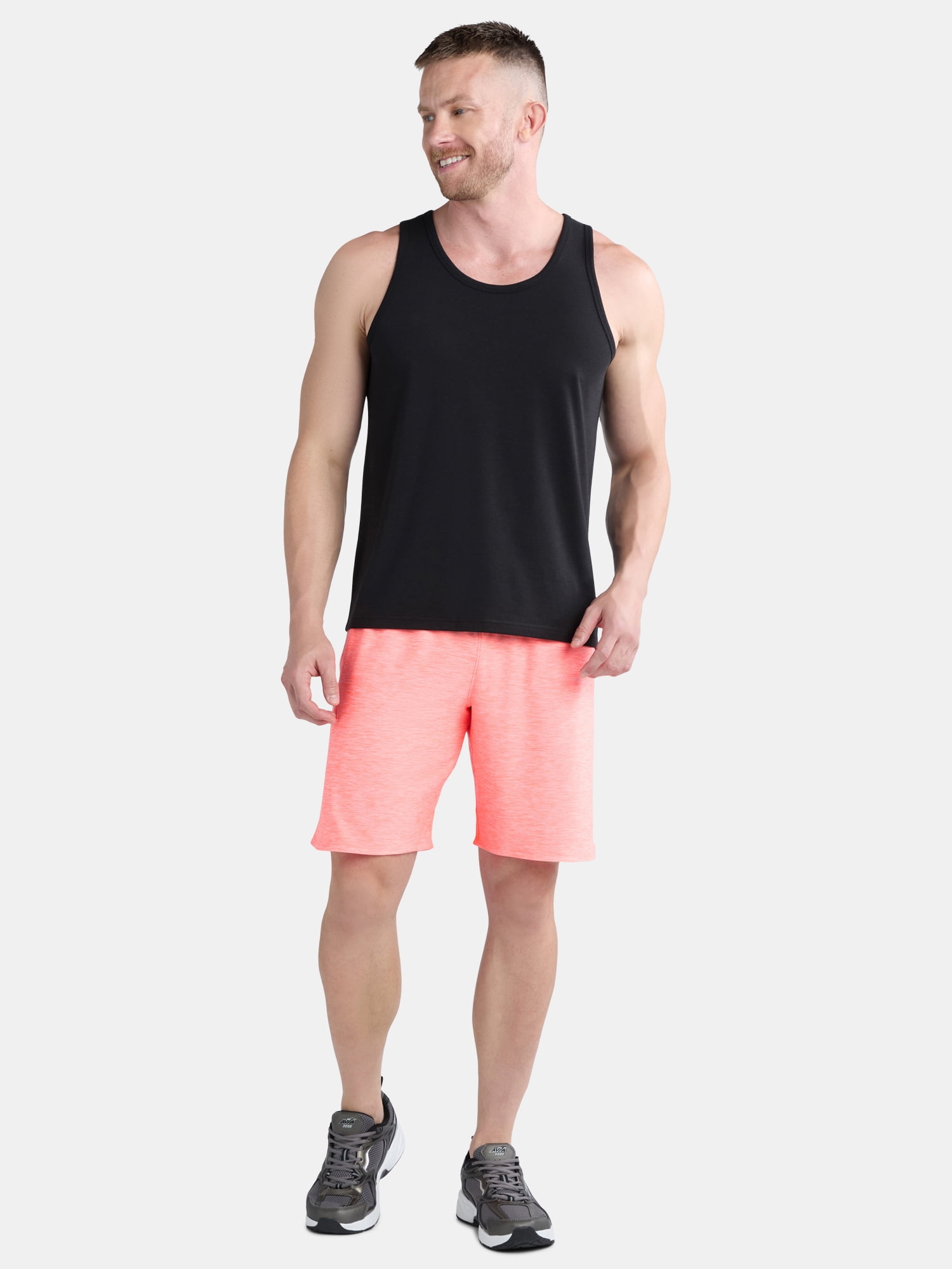 Athletic Works Men's & Big Men’s Jersey Knit Shorts, 9" Inseam, Sizes XS-5XL
