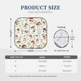 thumbnail image 3 of Bingfone Mushrooms And Butterflies Print 2-Piece Sun Shade Front Windshield - Foldable Car Front Window Sunshades For Most Sedans Suv Truck - Small, 3 of 7