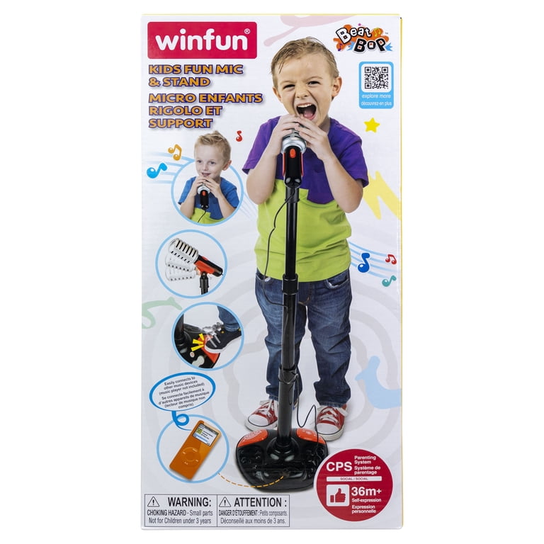 Winfun 2063WF Kids Fun Microphone and Stand - Girl or Boy Toy