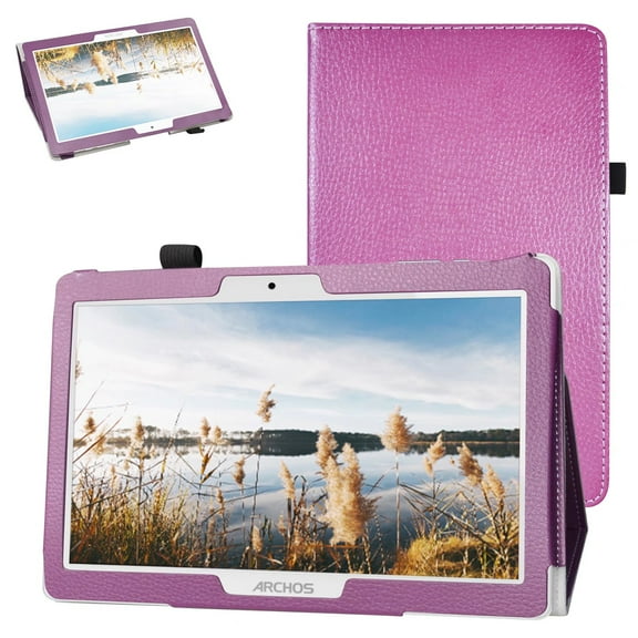 Labanema 10.1" Archos Oxygen 101 4G /Digiland DL1036 Case, PU Leather Folio Stand Protective Case, Cover for 10.1" Archos Oxygen 101 4G /Digiland DL1036 (Purple)