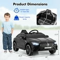 thumbnail image 3 of Gymax 12V Kids Ride on Car w/Remote Rocking Function Transport Wheels Lights & Music Black, 3 of 10