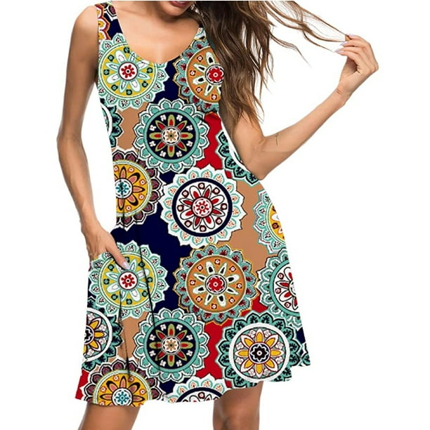 Haute Edition Haute Edition Women's Summer Sleeveless Tank Dress with