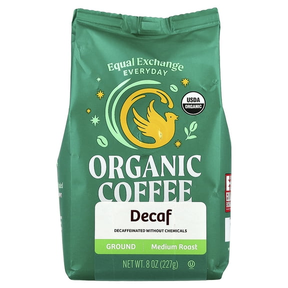 Equal Exchange Organic Coffee, Ground, Medium Roast, Decaf , 8 oz (227 g)