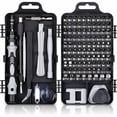 thumbnail image 1 of Kit de destornilladores de precisión 115 en 1, herramientas de reparación de destornilladores magnéticos portátiles de precisión para computadora/portátil/iPhone/gafas/reloj/teléfono inteligente negro, 1 of 5
