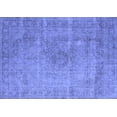 thumbnail image 1 of Ahgly Company Machine Washable Indoor Rectangle Oriental Blue Industrial Area Rugs, 3' x 5', 1 of 4