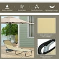 thumbnail image 4 of Outsunny Multiple Position Reclining Steel Outdoor Chaise Lounge - Beige, 4 of 9