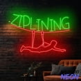 thumbnail image 5 of Handmadetneonsign Ziplining Neon Sign, Zipline Led Sign, Ziplining Neon Light, Sport Club Wall Art 91824, 5 of 5